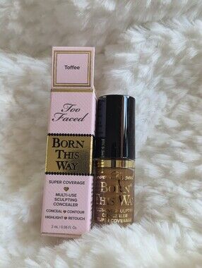 New Too Faced Born This Way Super Coverage Multi-Use Concealer --Toffe--